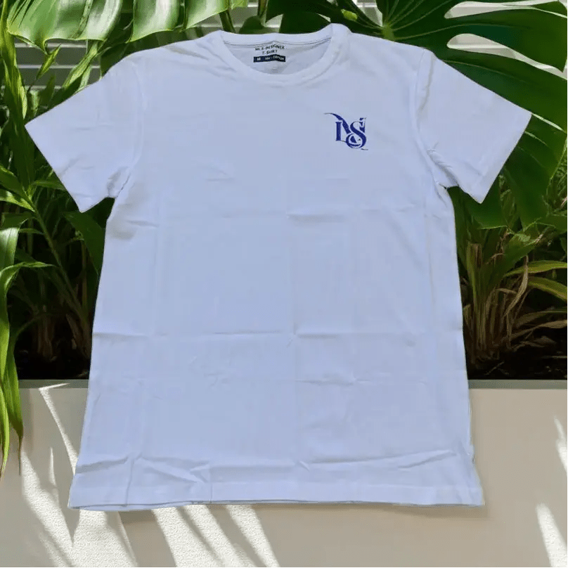 MLS Danmark T-shirt - Blåt Logo, 100% Bomuld - MLS Danmark